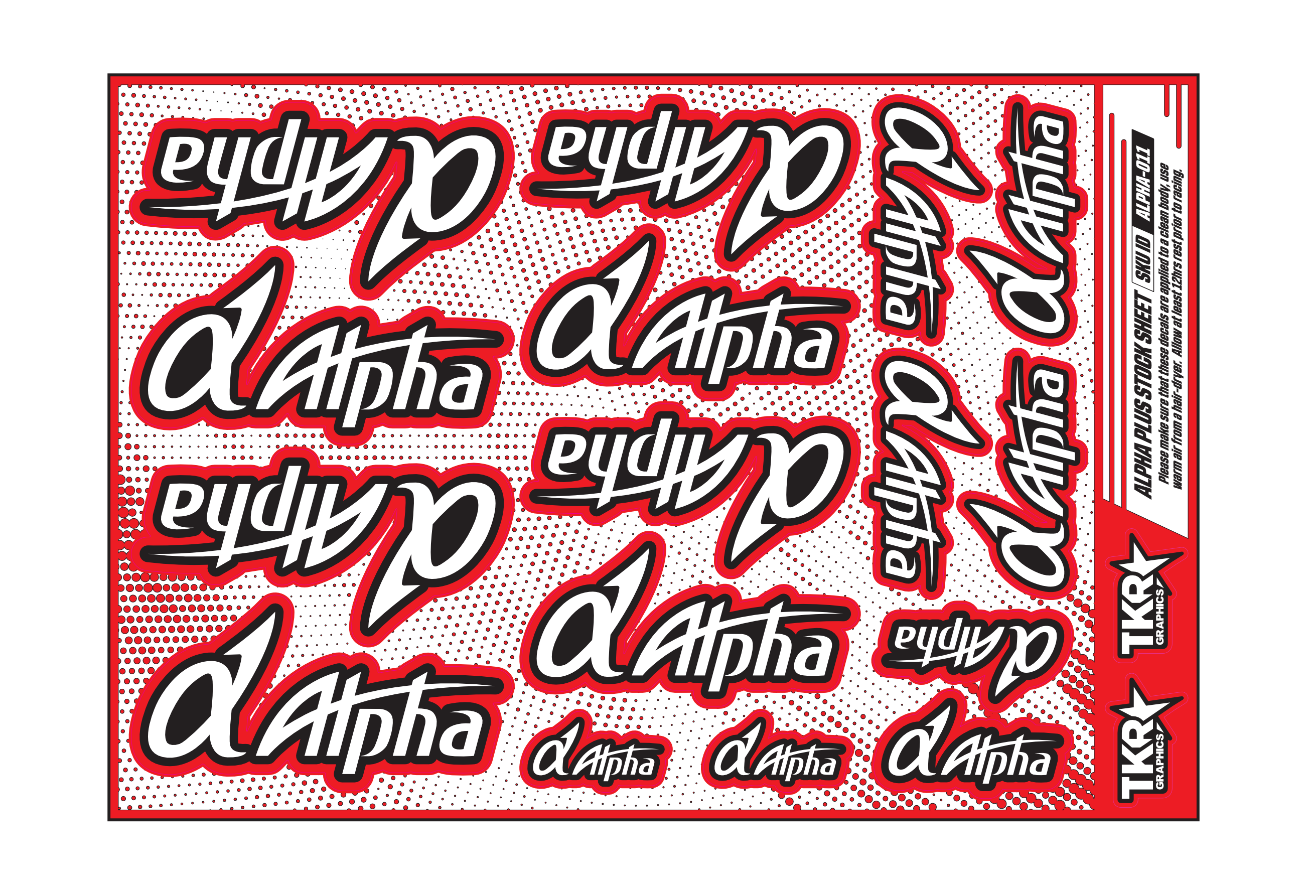 ALPHA PLUS ENGINES A5 STOCK SHEET