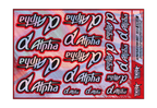 HOLOGRAPHIC ALPHA PLUS ENGINES A5 STOCK SHEET