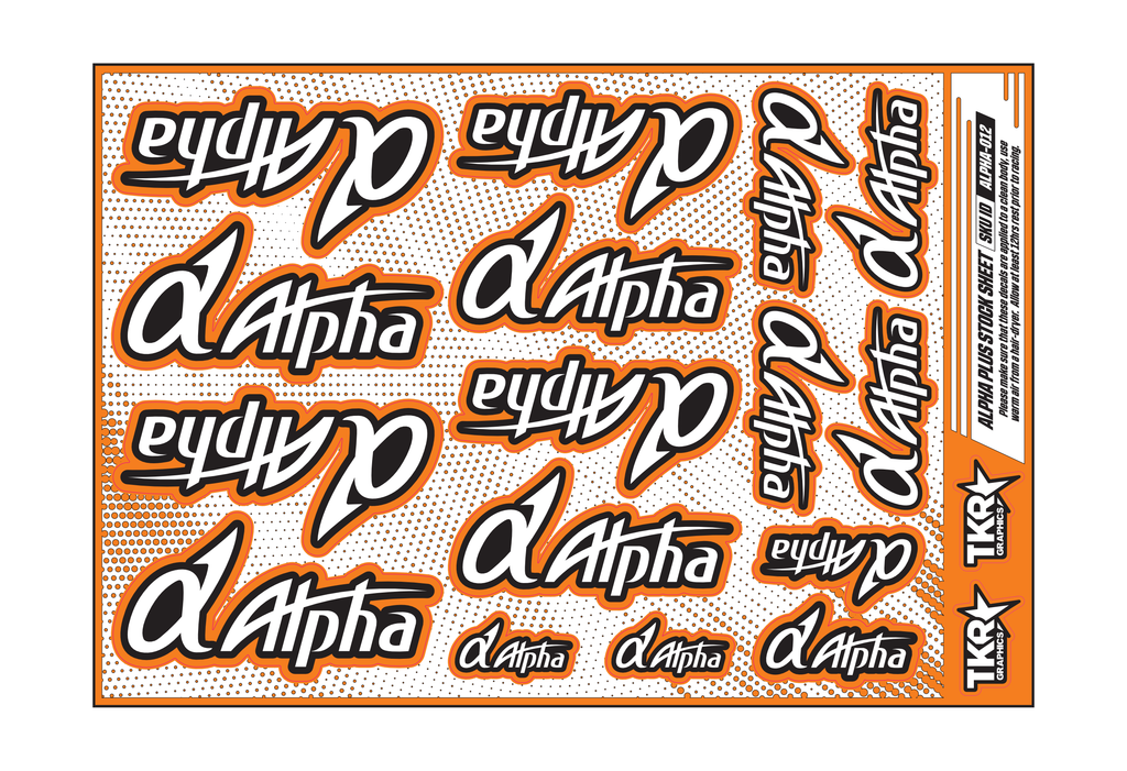 ALPHA PLUS ENGINES A5 STOCK SHEET
