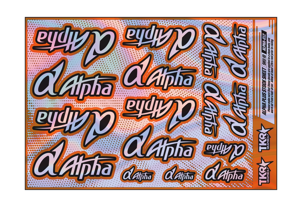 HOLOGRAPHIC ALPHA PLUS ENGINES A5 STOCK SHEET