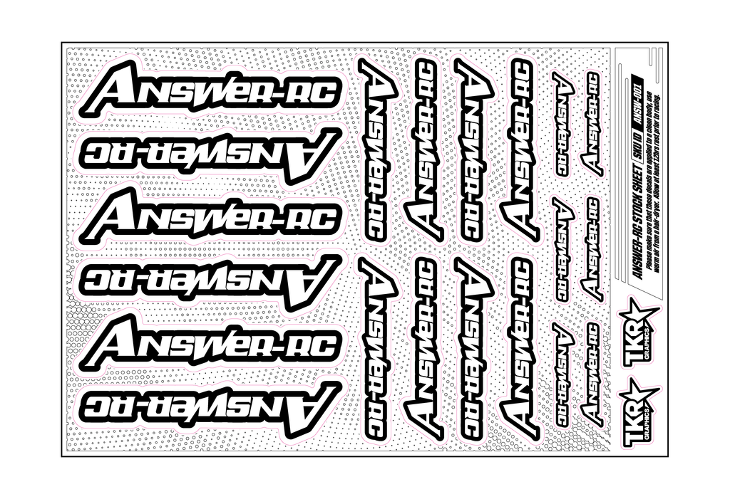 ANSWER-RC A5 STOCK SHEET