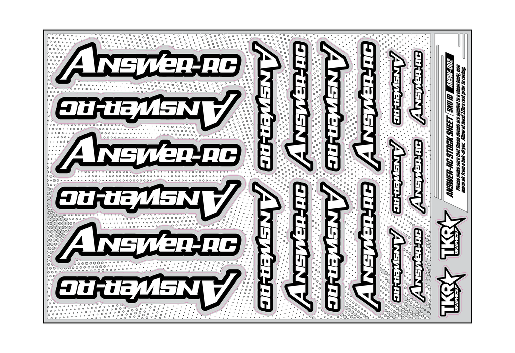 ANSWER-RC A5 STOCK SHEET