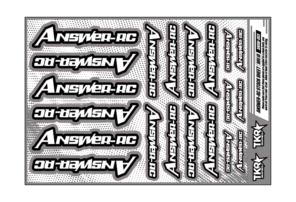 ANSWER-RC A5 STOCK SHEET