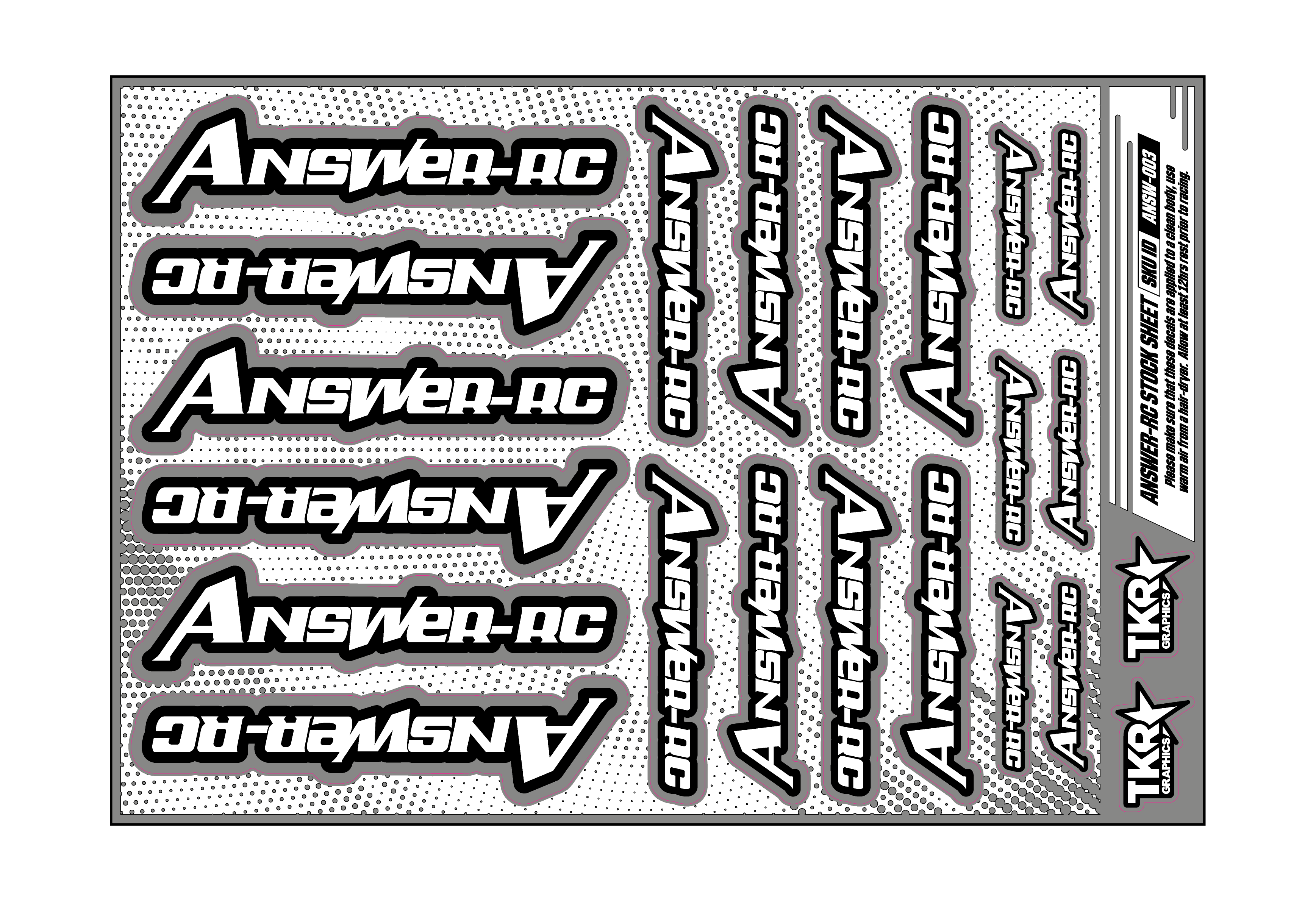 ANSWER-RC A5 STOCK SHEET