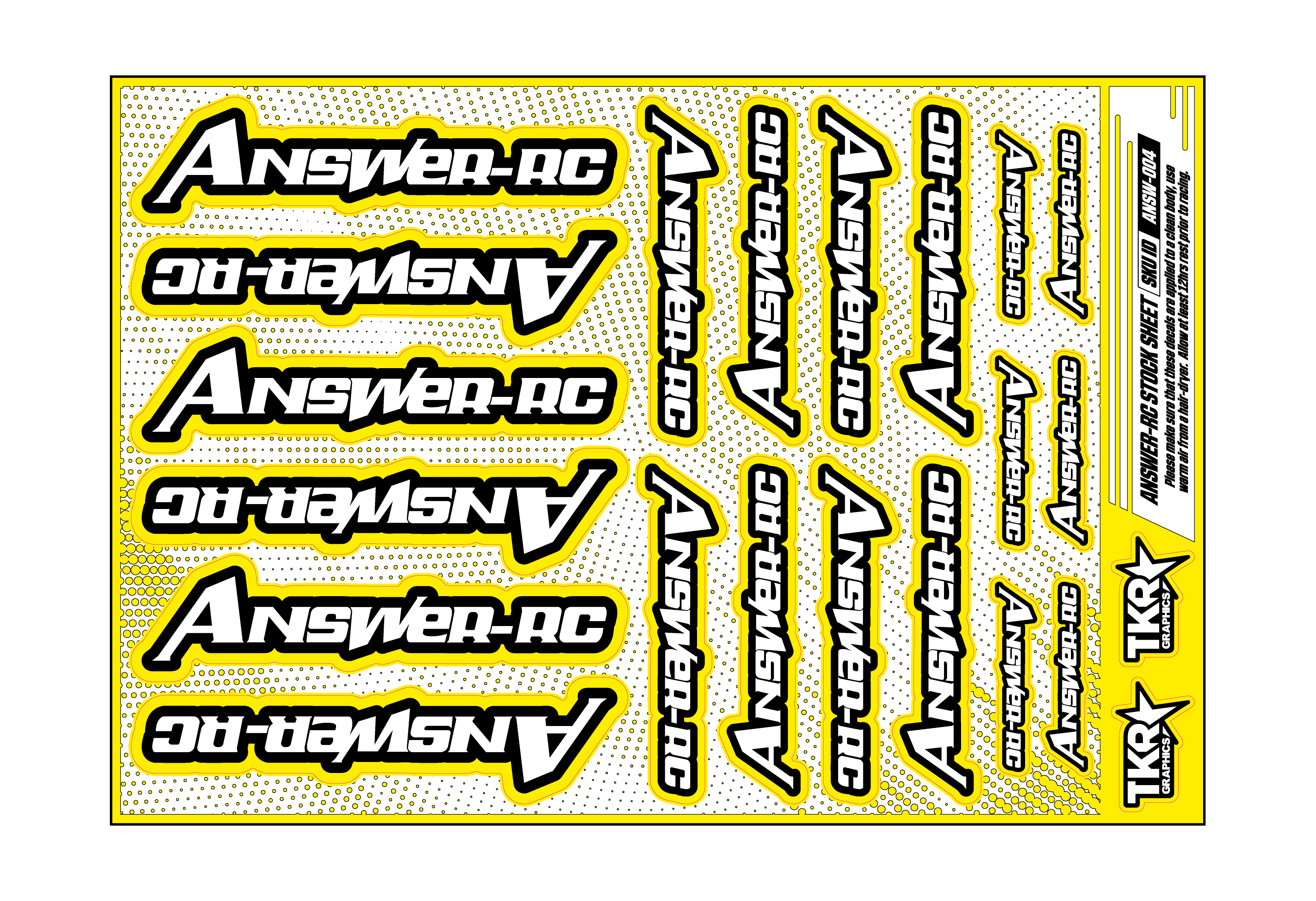 ANSWER-RC A5 STOCK SHEET