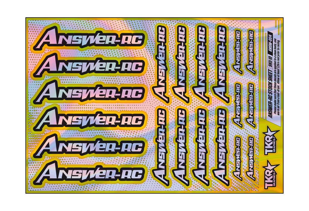 HOLOGRAPHIC ANSWER-RC A5 STOCK SHEET