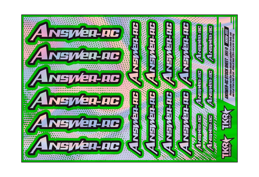 HOLOGRAPHIC ANSWER-RC A5 STOCK SHEET