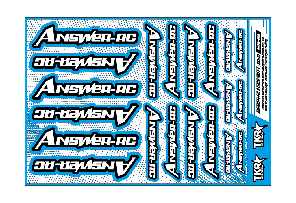 ANSWER-RC A5 STOCK SHEET