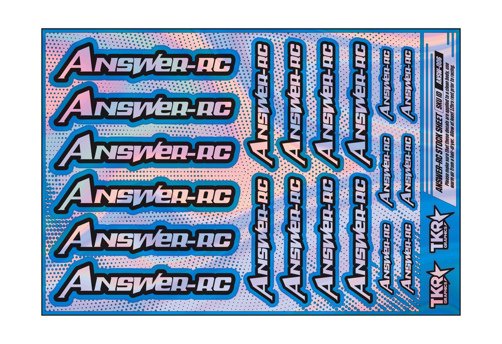 HOLOGRAPHIC ANSWER-RC A5 STOCK SHEET