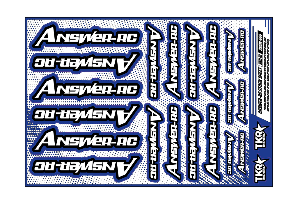 ANSWER-RC A5 STOCK SHEET