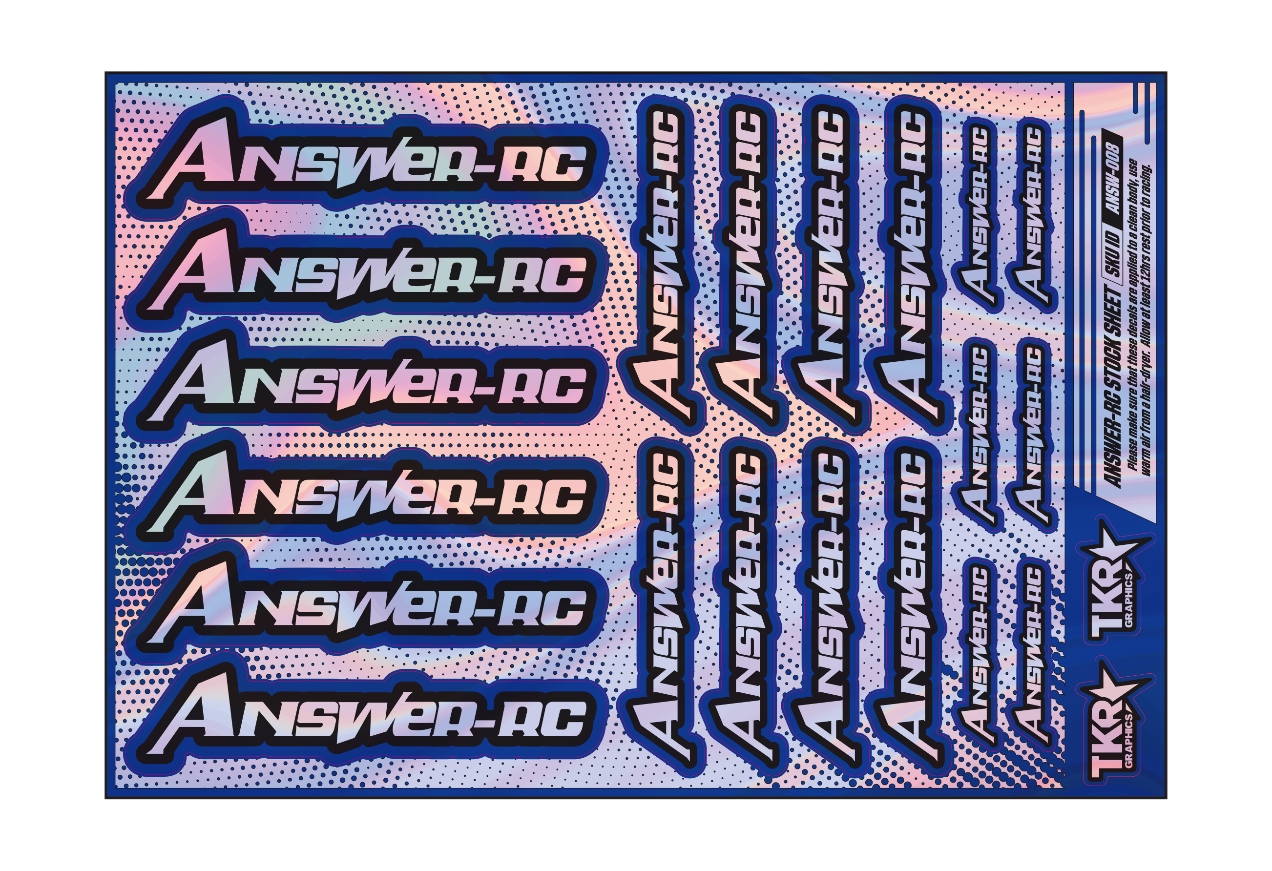 HOLOGRAPHIC ANSWER-RC A5 STOCK SHEET