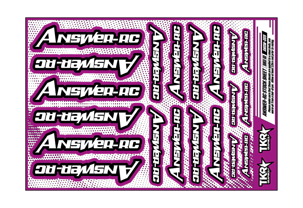 ANSWER-RC A5 STOCK SHEET
