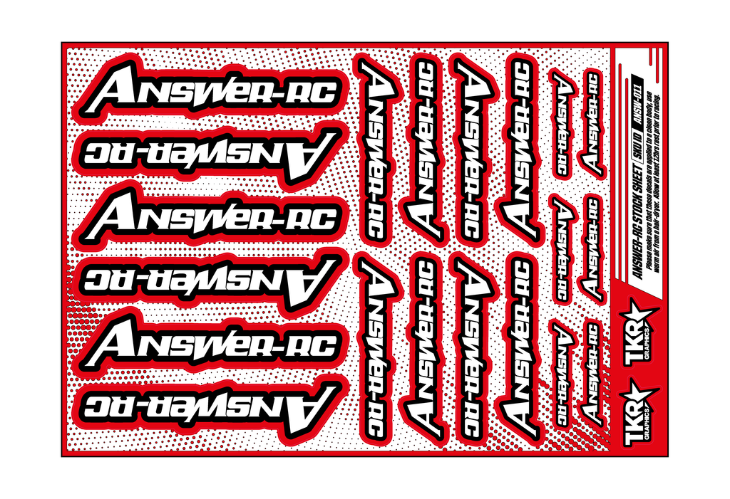 ANSWER-RC A5 STOCK SHEET
