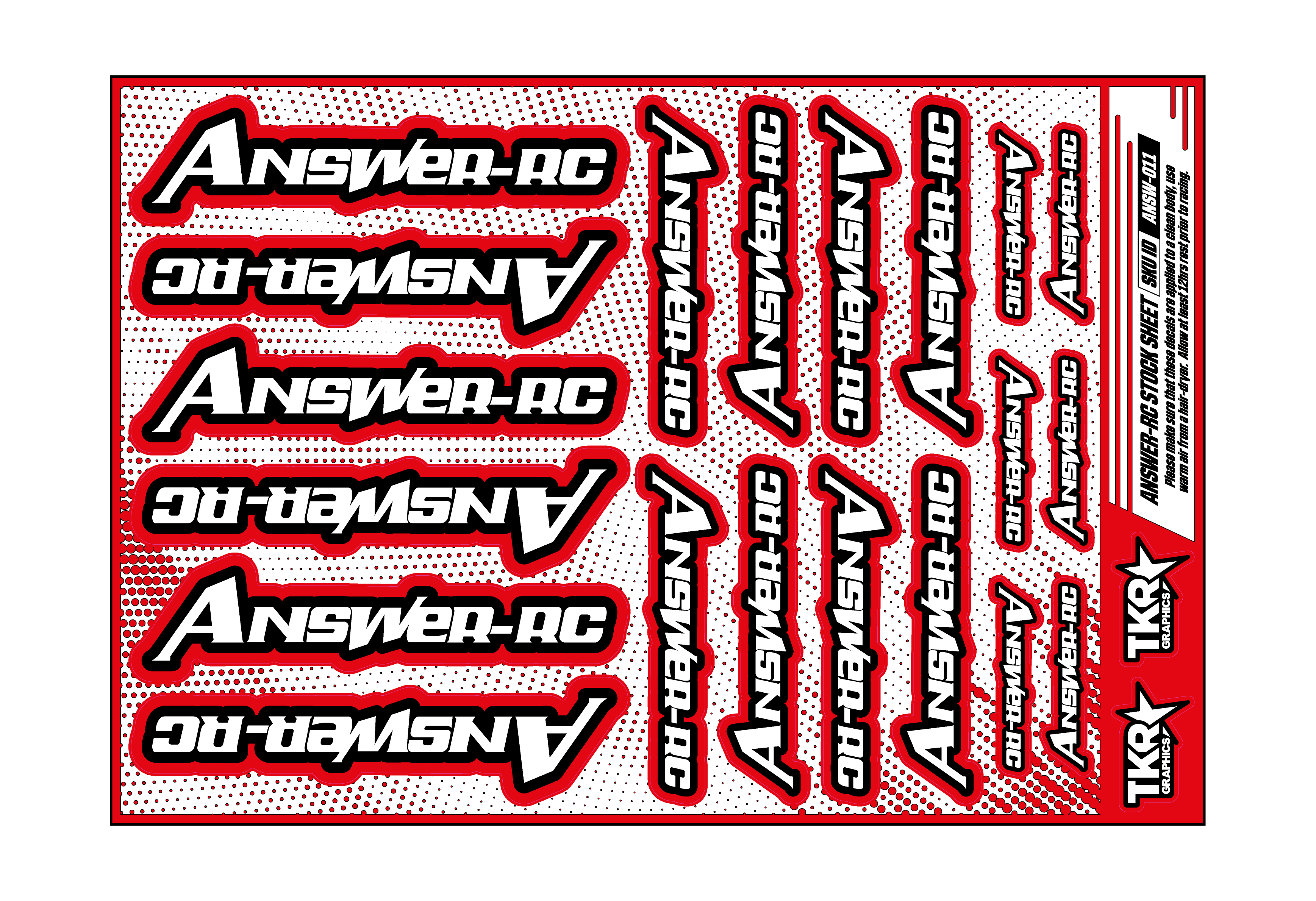 ANSWER-RC A5 STOCK SHEET