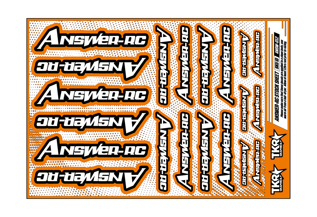 ANSWER-RC A5 STOCK SHEET