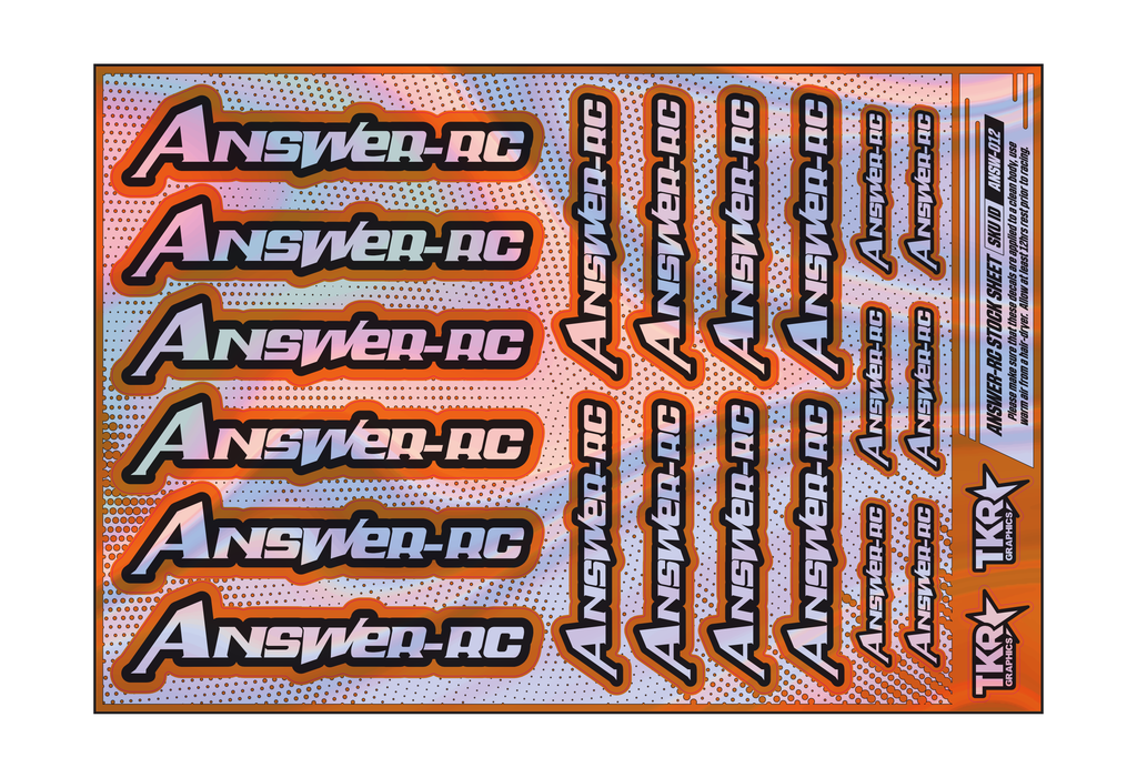 HOLOGRAPHIC ANSWER-RC A5 STOCK SHEET