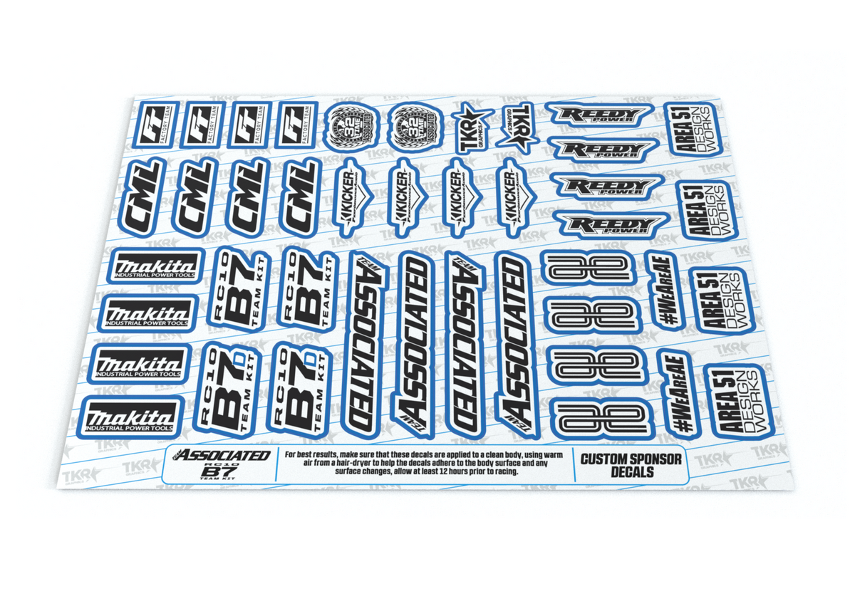 TEAM ASSOCIATED RC10 B7 GRAPHICS BUNDLE – TKR Graphics Ltd