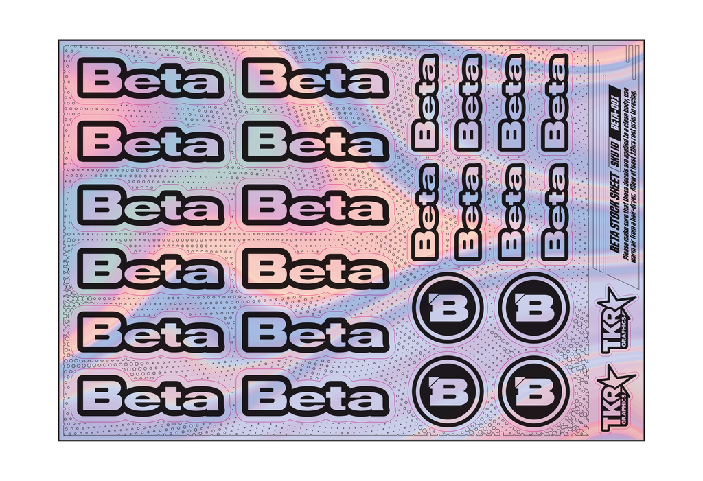 HOLOGRAPHIC BETA A5 STOCK SHEET