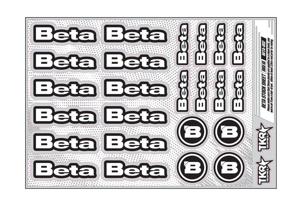 BETA A5 STOCK SHEET