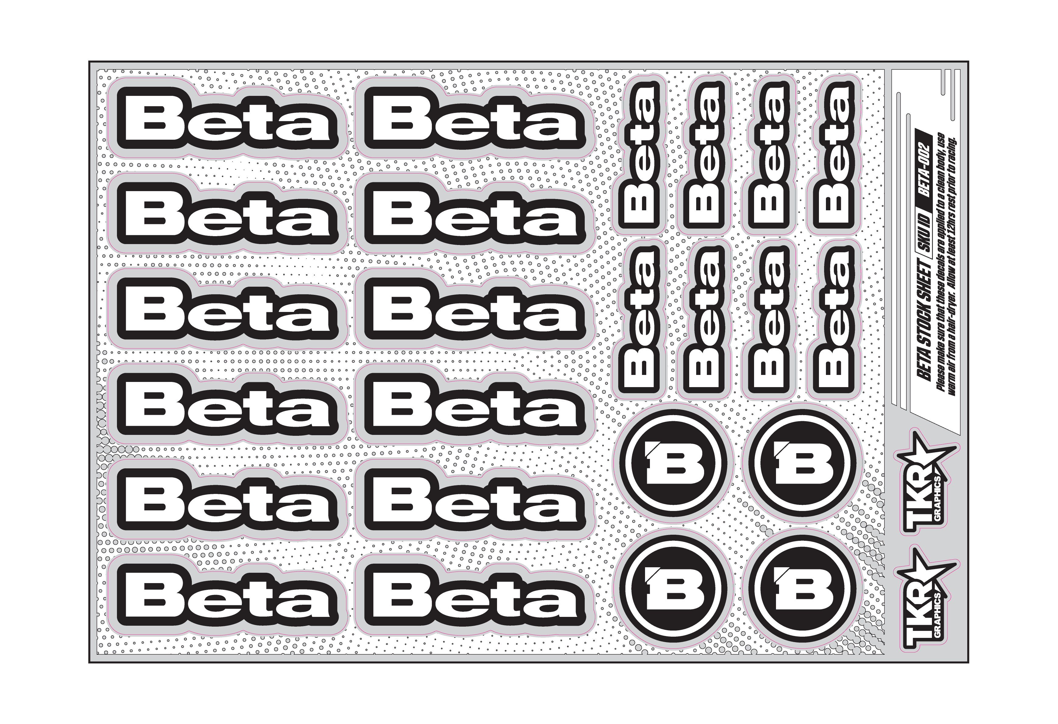 BETA A5 STOCK SHEET