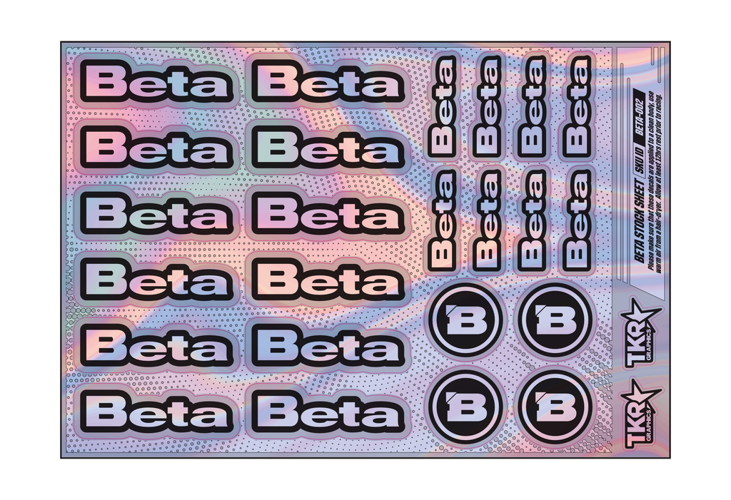 HOLOGRAPHIC BETA A5 STOCK SHEET
