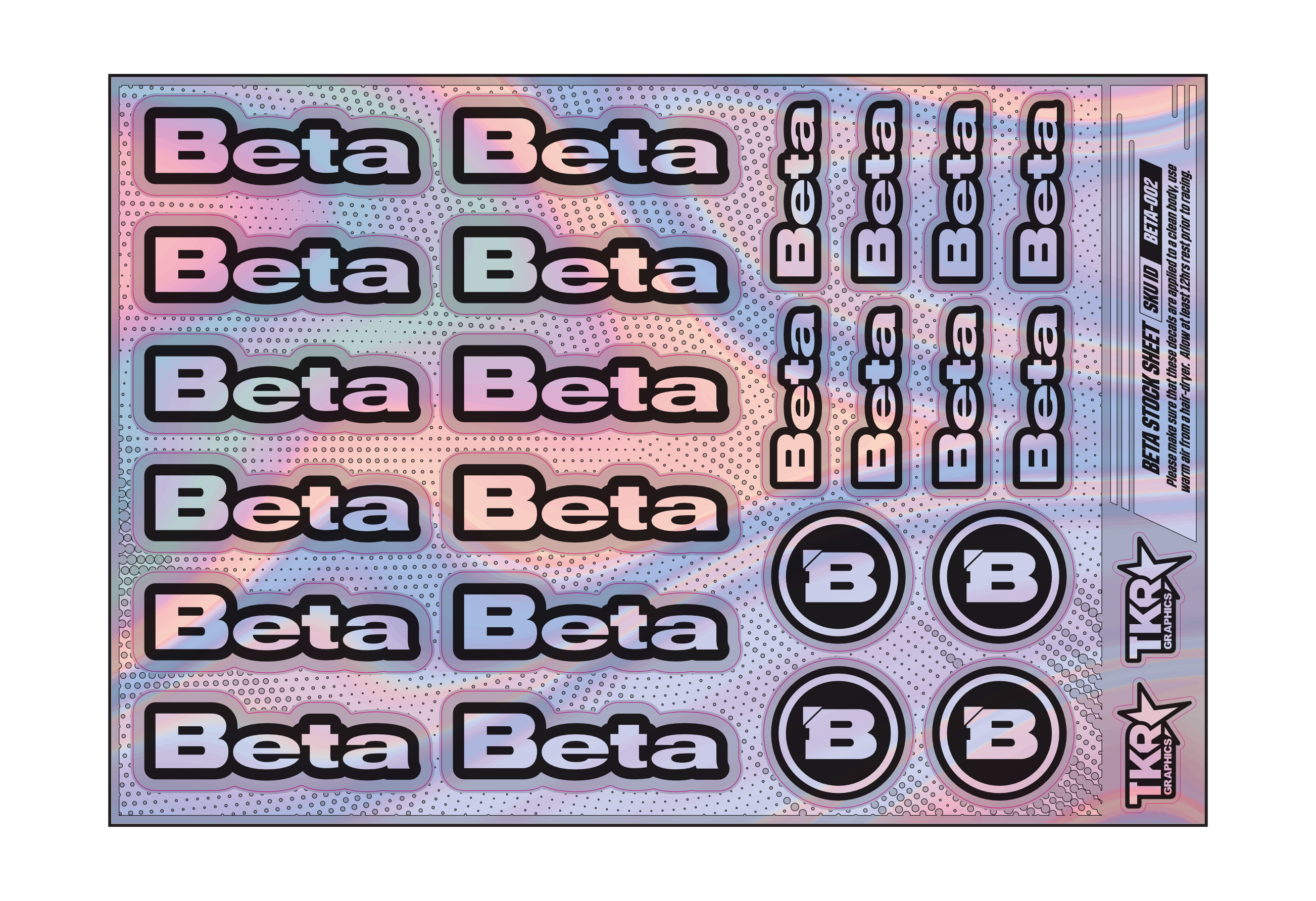 HOLOGRAPHIC BETA A5 STOCK SHEET