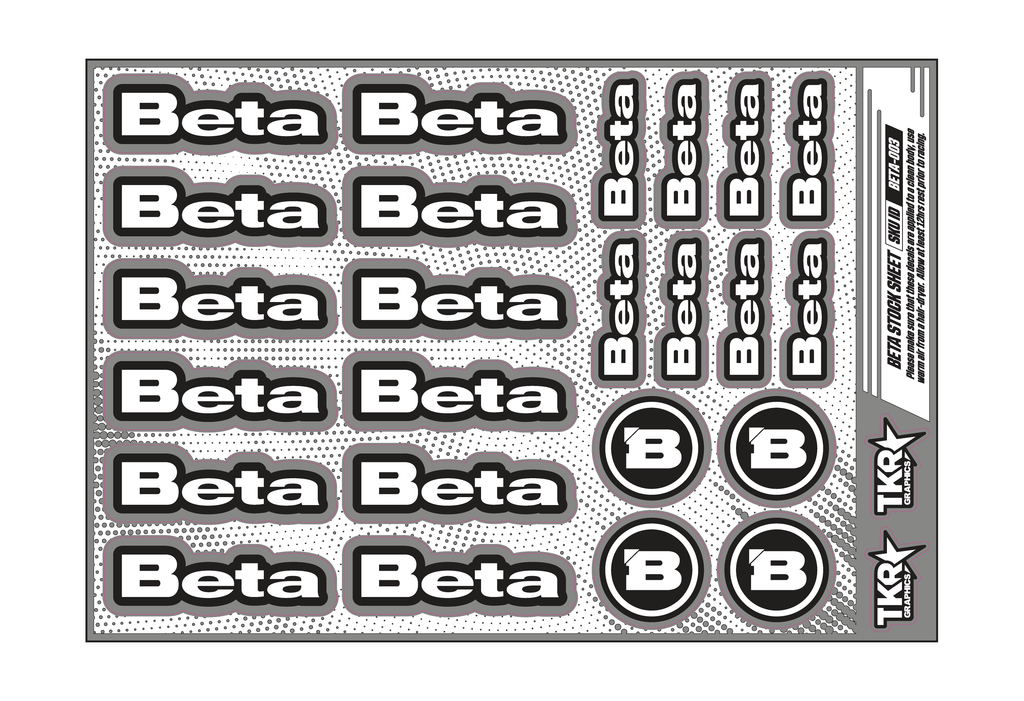 BETA A5 STOCK SHEET
