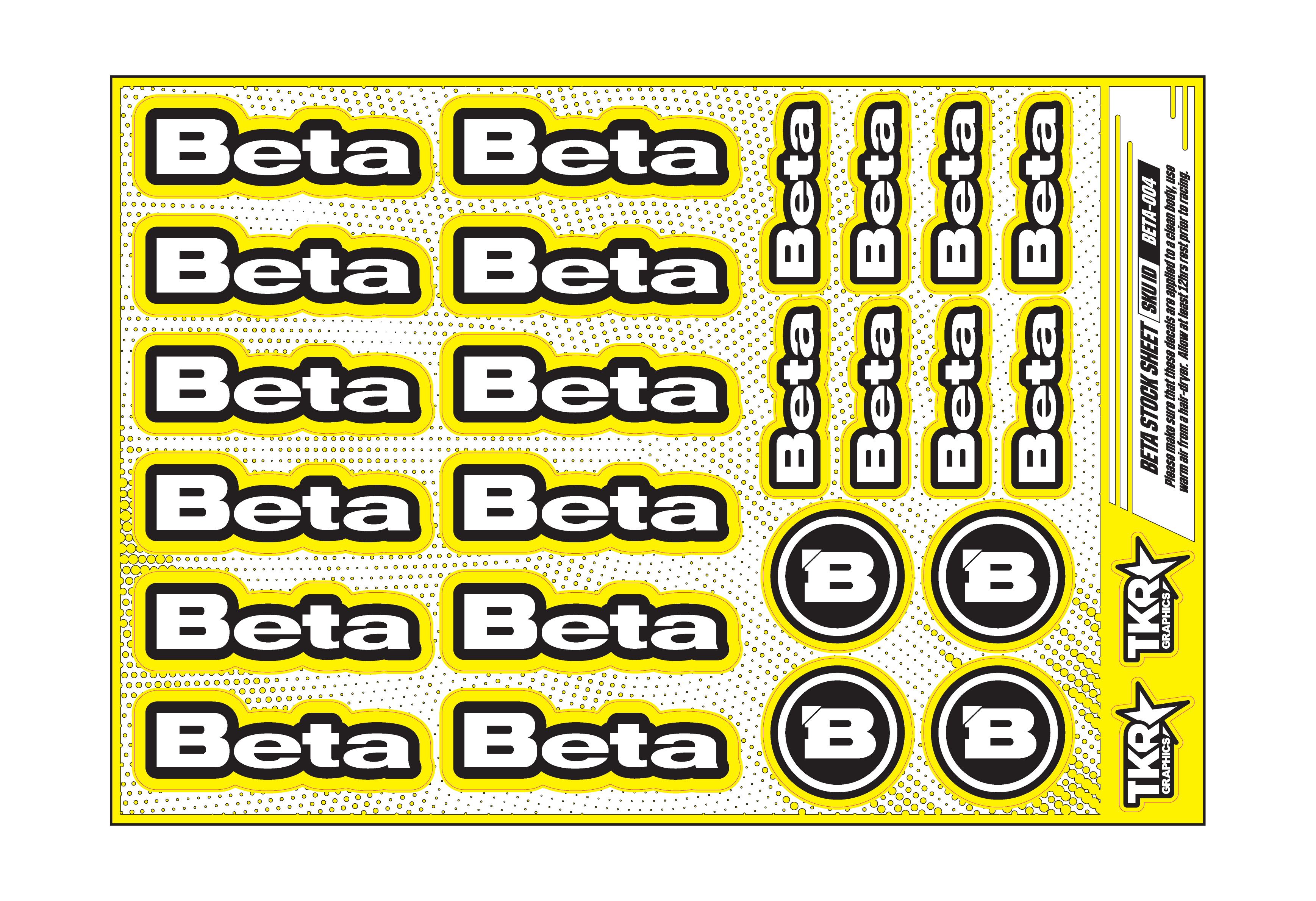 BETA A5 STOCK SHEET
