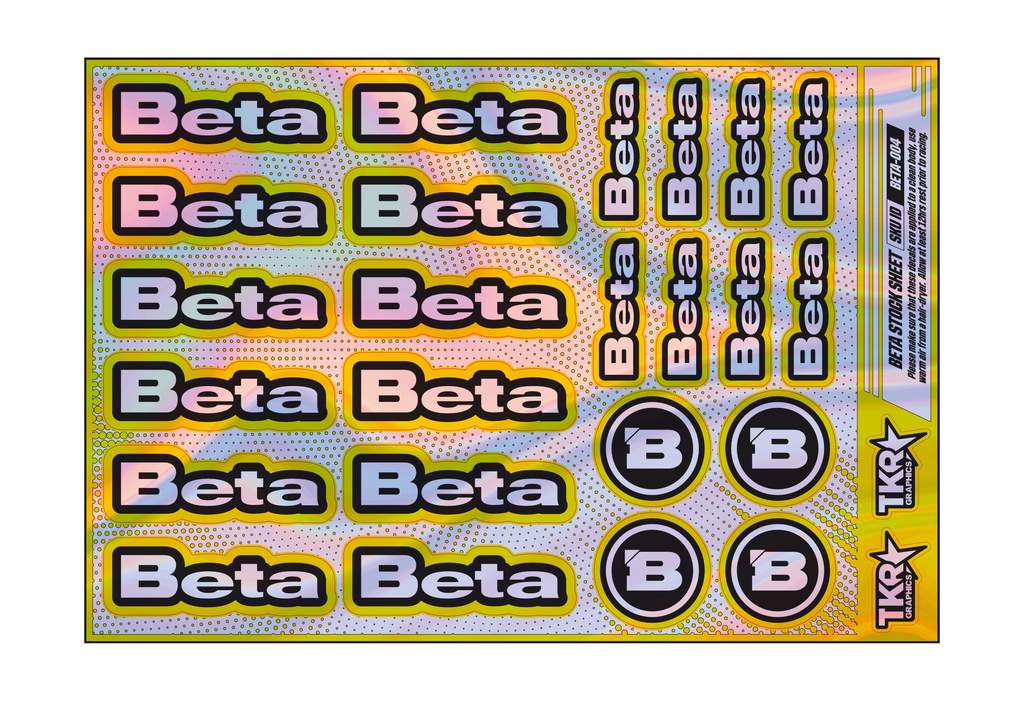 HOLOGRAPHIC BETA A5 STOCK SHEET