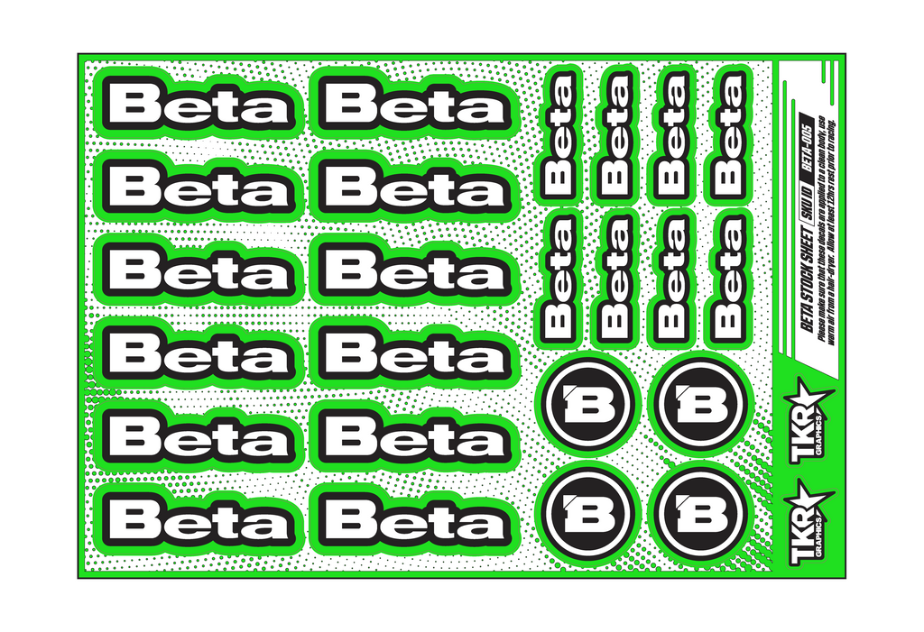 BETA A5 STOCK SHEET
