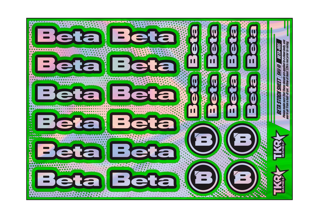 HOLOGRAPHIC BETA A5 STOCK SHEET