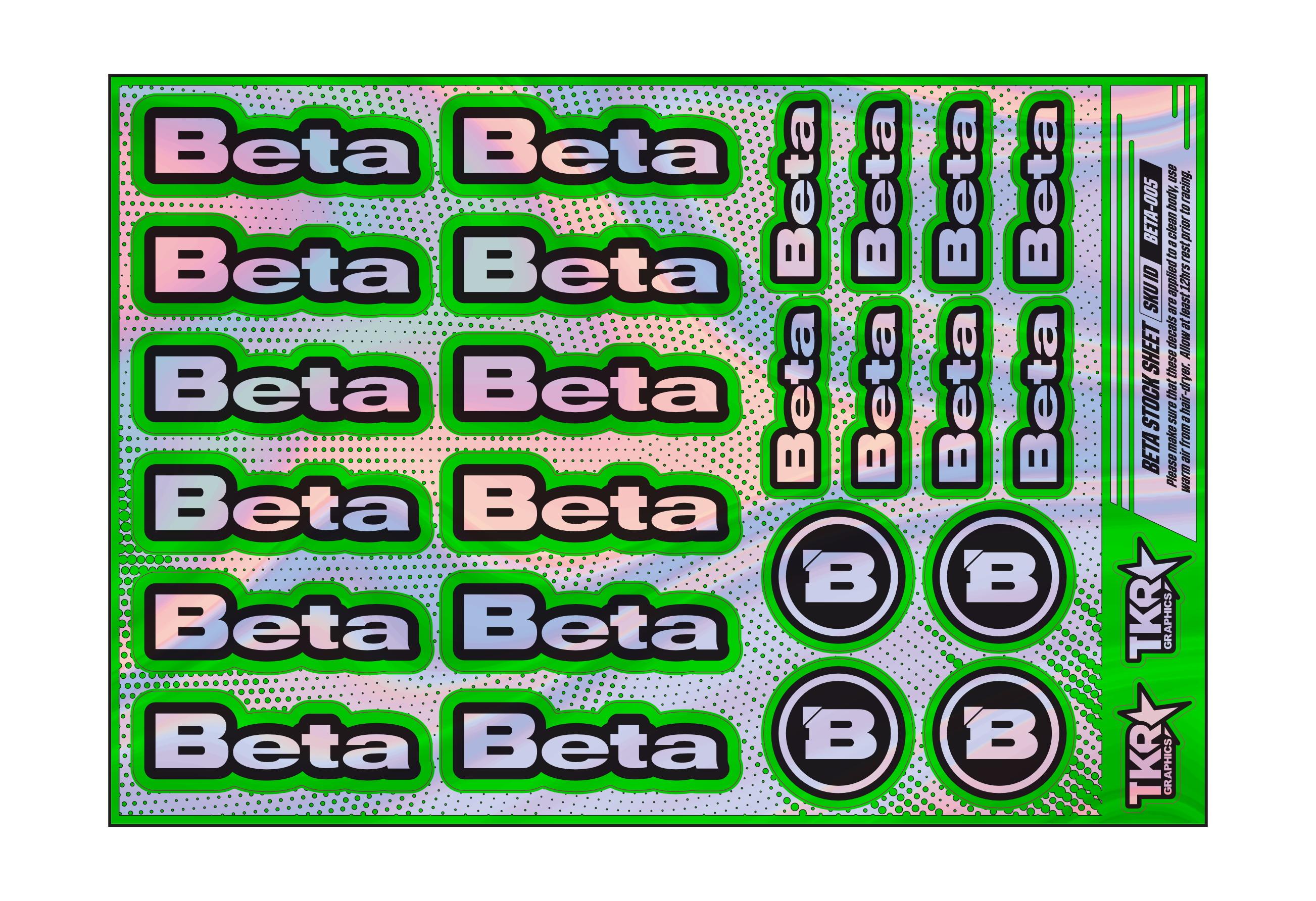 HOLOGRAPHIC BETA A5 STOCK SHEET