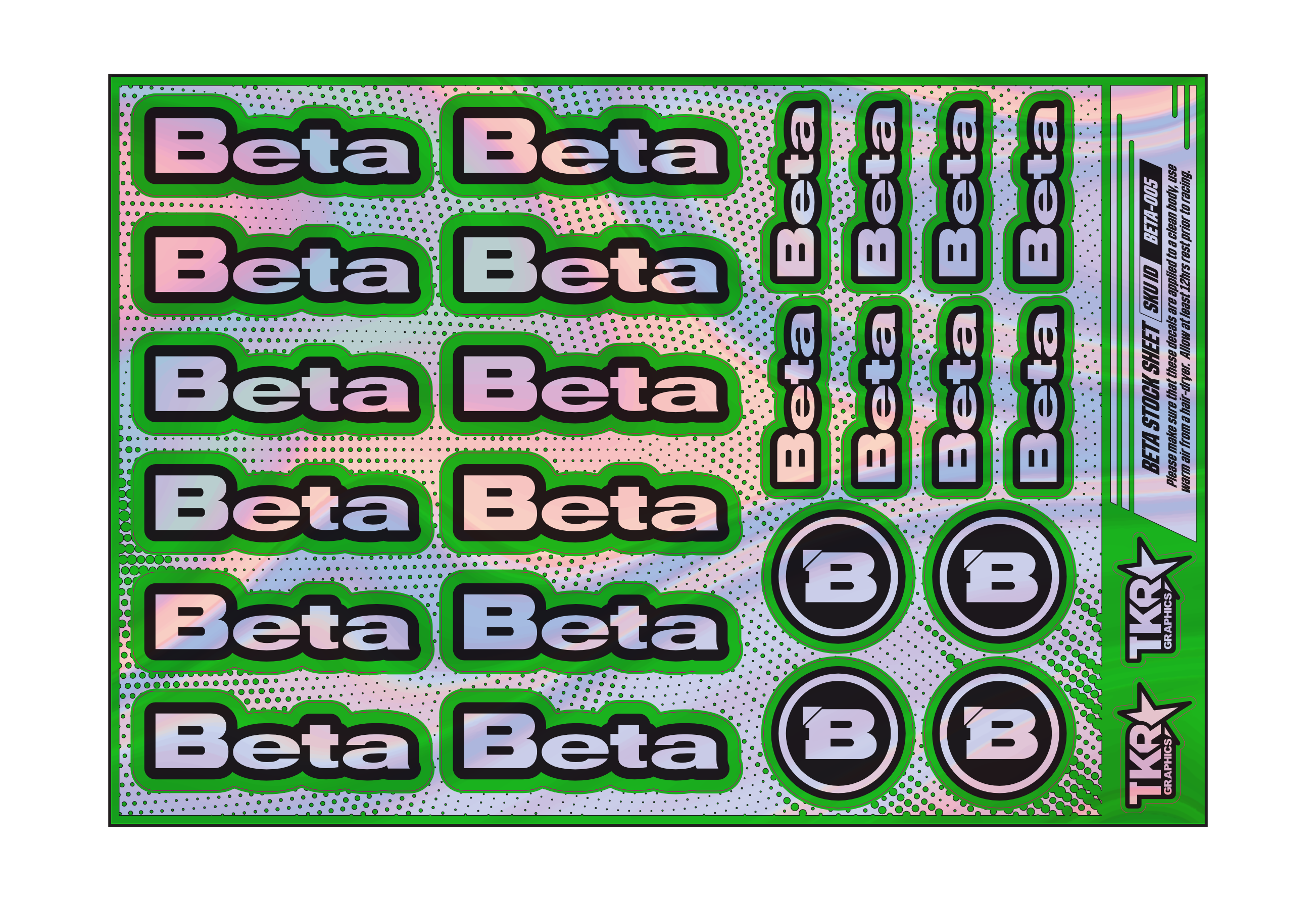 HOLOGRAPHIC BETA A5 STOCK SHEET