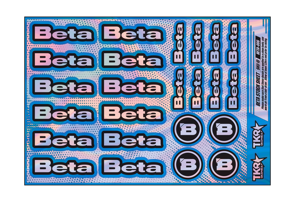 HOLOGRAPHIC BETA A5 STOCK SHEET