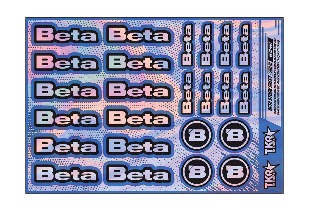 HOLOGRAPHIC BETA A5 STOCK SHEET