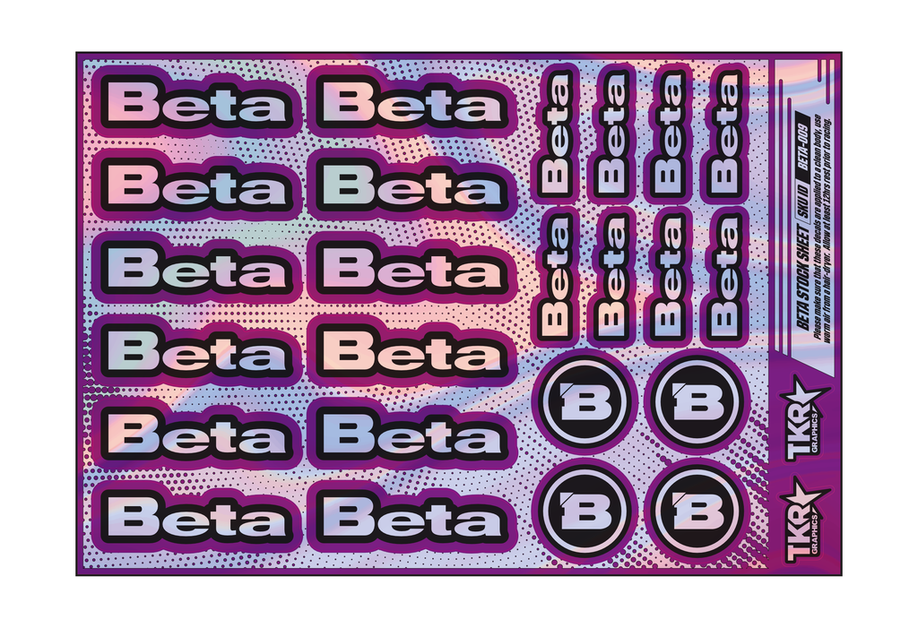 HOLOGRAPHIC BETA A5 STOCK SHEET