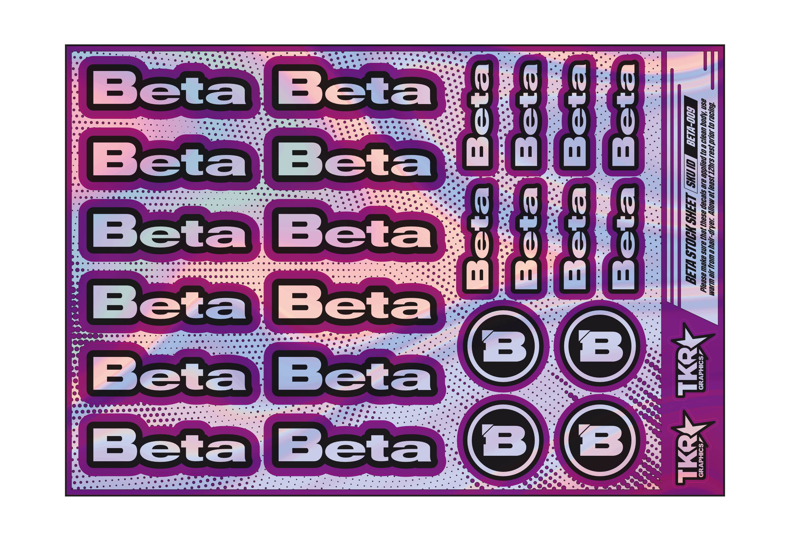 HOLOGRAPHIC BETA A5 STOCK SHEET