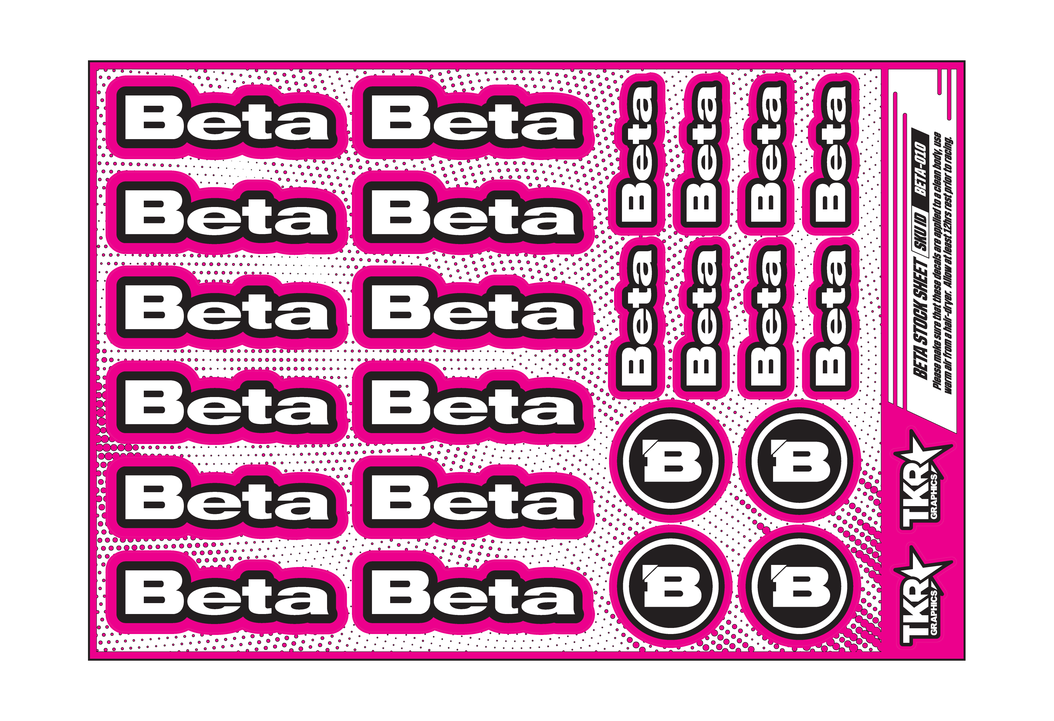 BETA A5 STOCK SHEET
