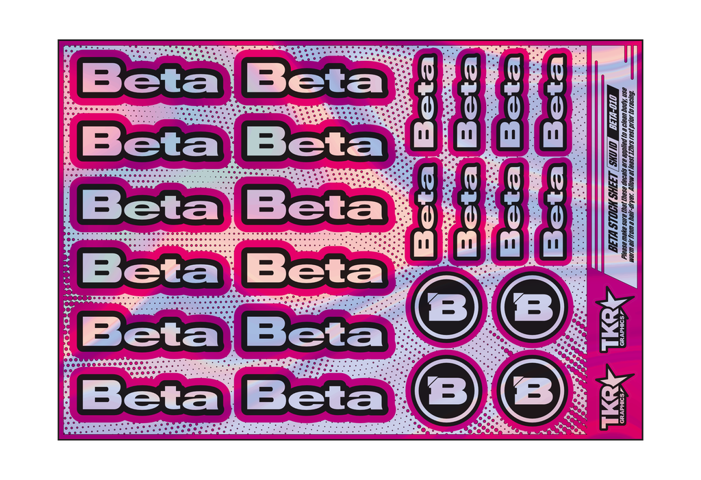 HOLOGRAPHIC BETA A5 STOCK SHEET