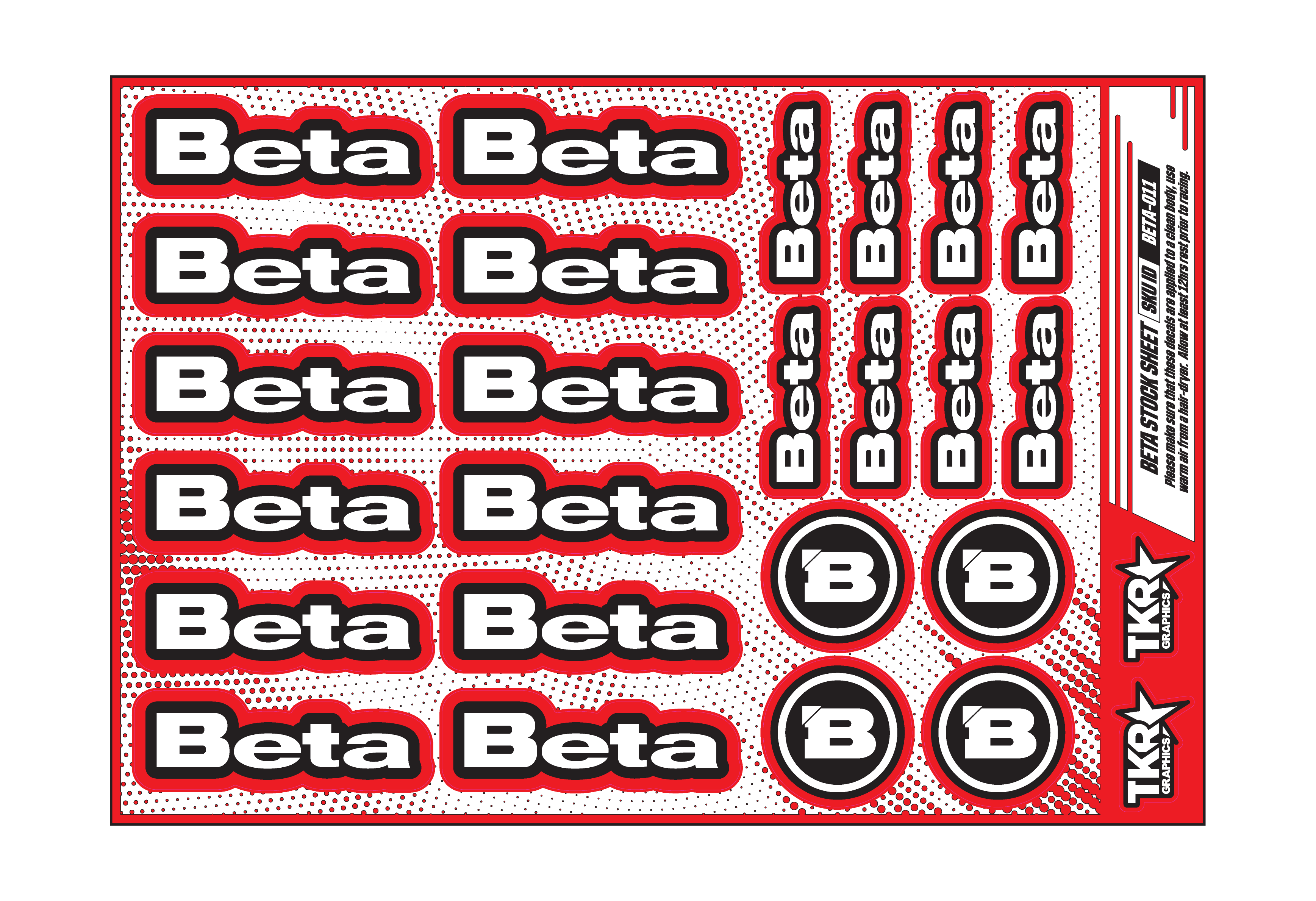 BETA A5 STOCK SHEET