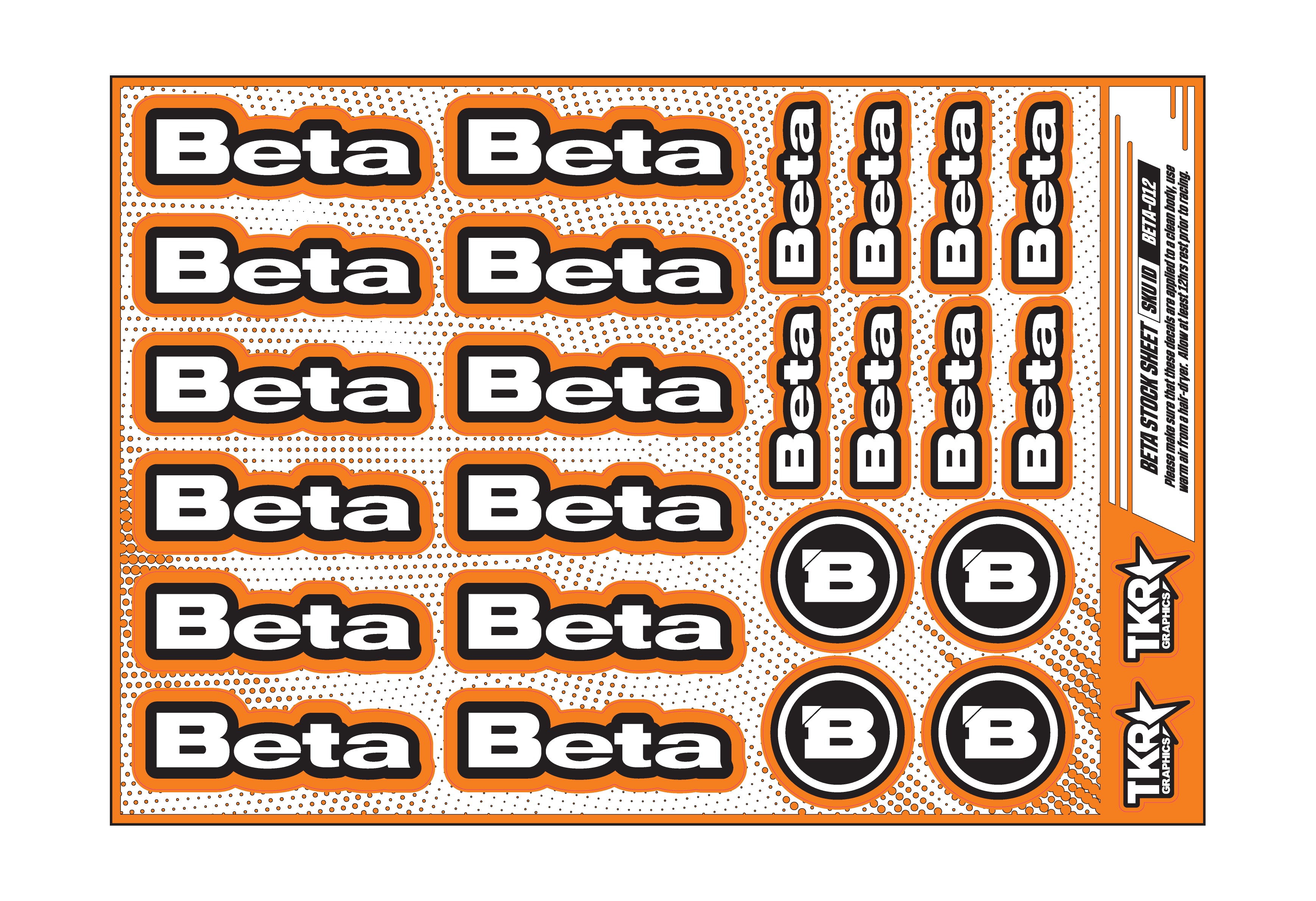 BETA A5 STOCK SHEET