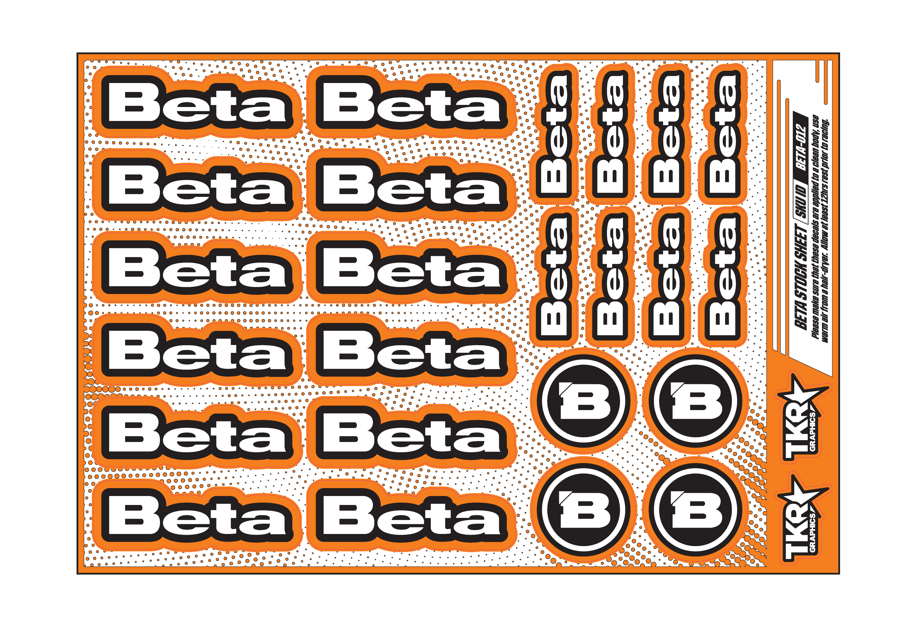 BETA A5 STOCK SHEET