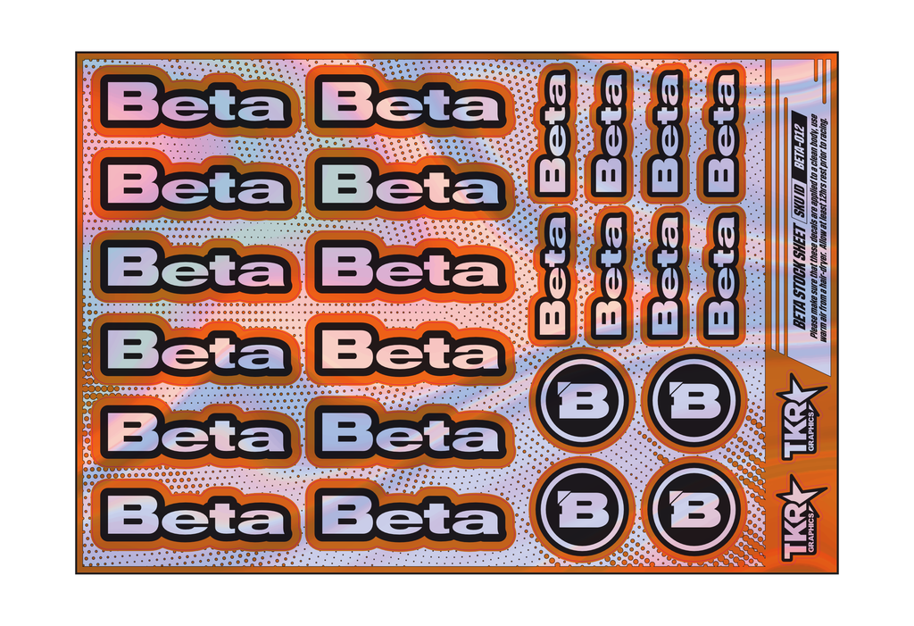 HOLOGRAPHIC BETA A5 STOCK SHEET