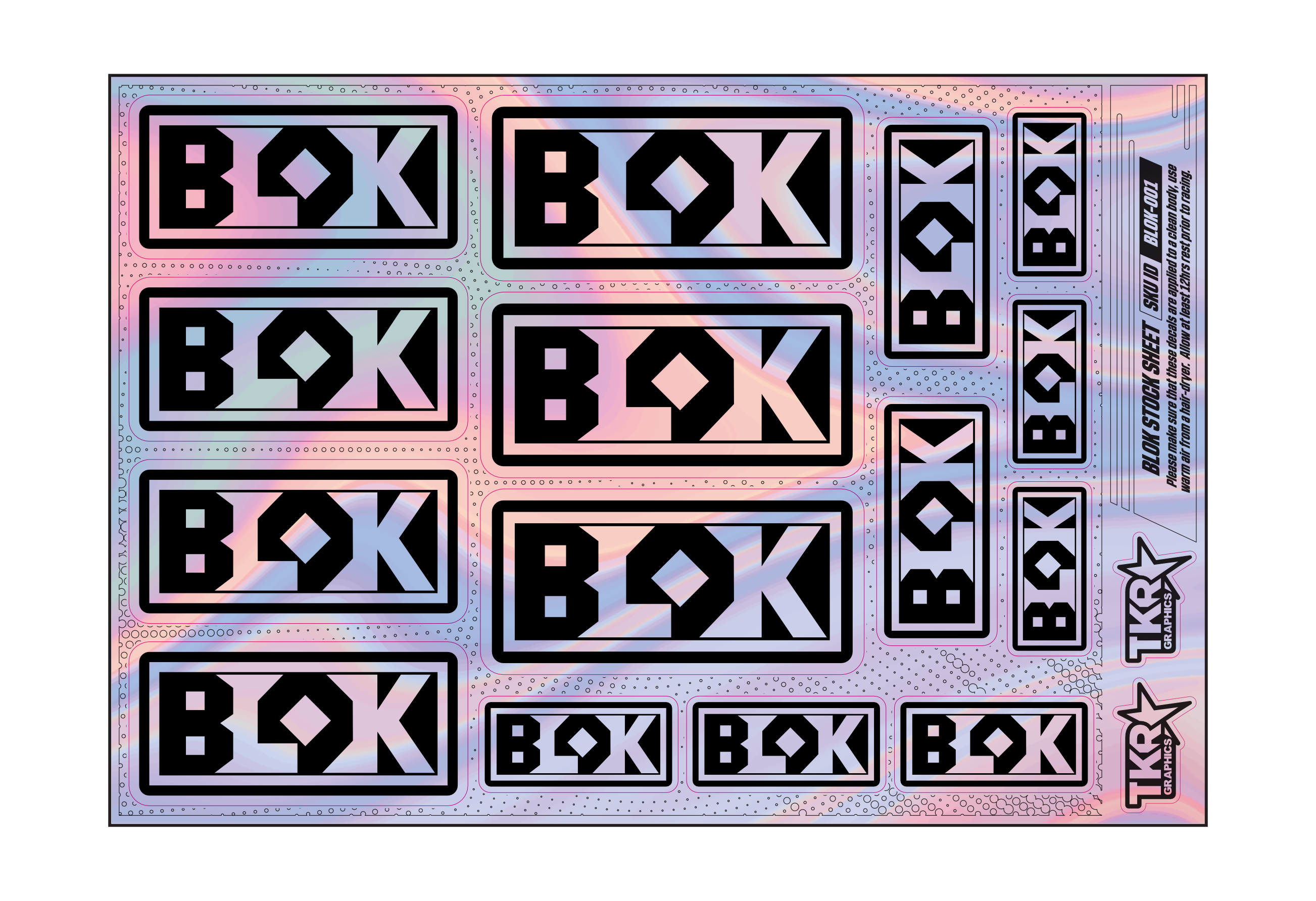 HOLOGRAPHIC BLOK A5 STOCK SHEET