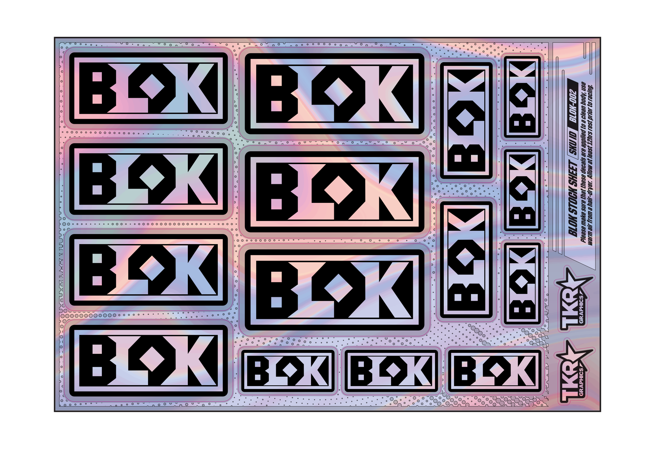HOLOGRAPHIC BLOK A5 STOCK SHEET