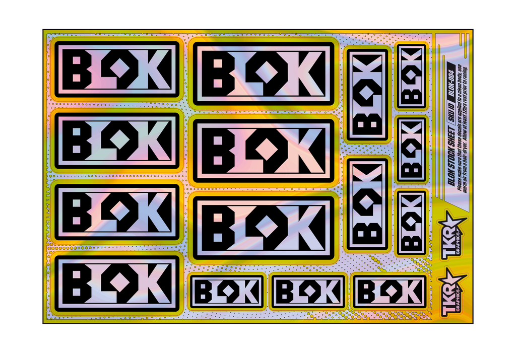 HOLOGRAPHIC BLOK A5 STOCK SHEET