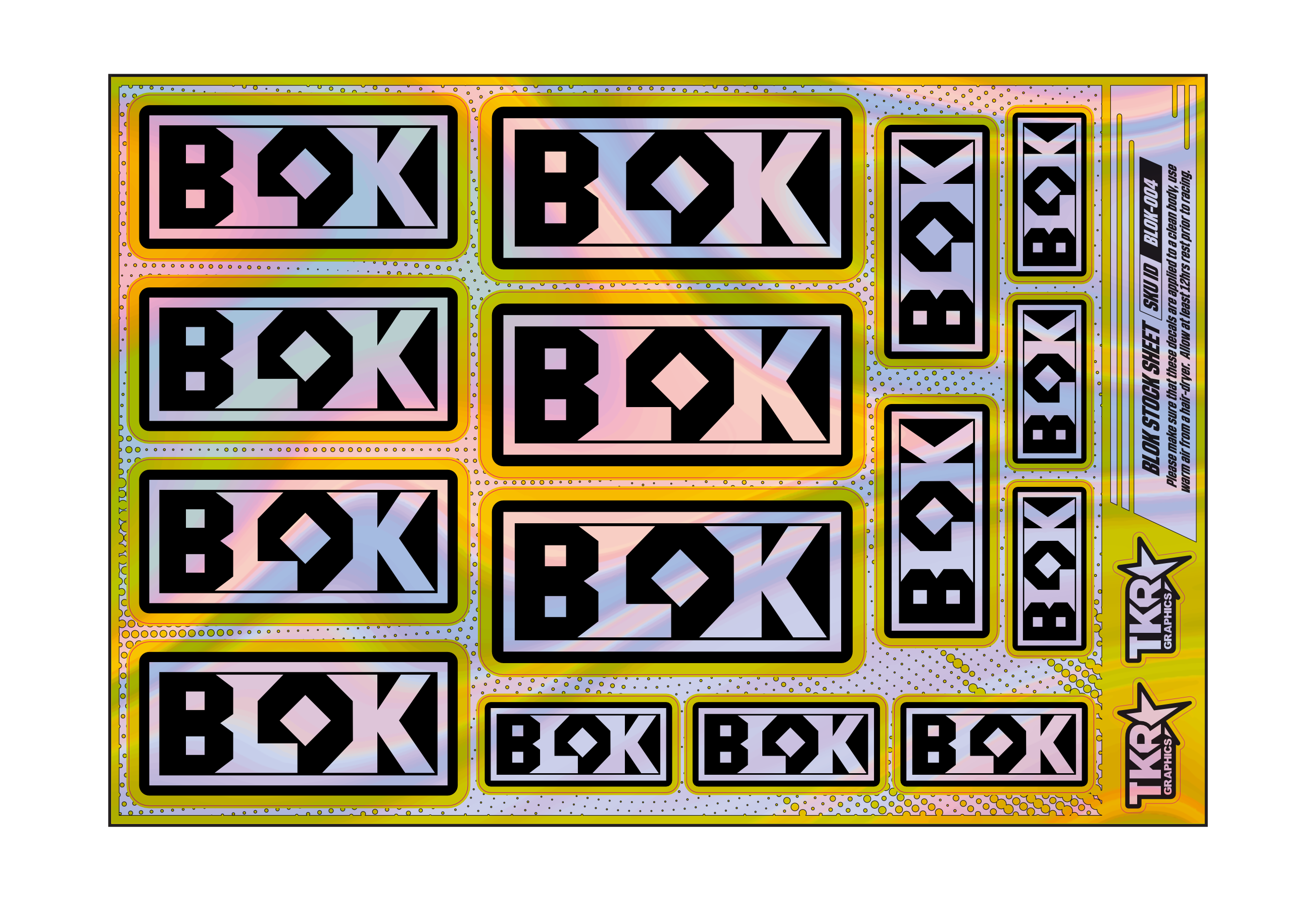 HOLOGRAPHIC BLOK A5 STOCK SHEET