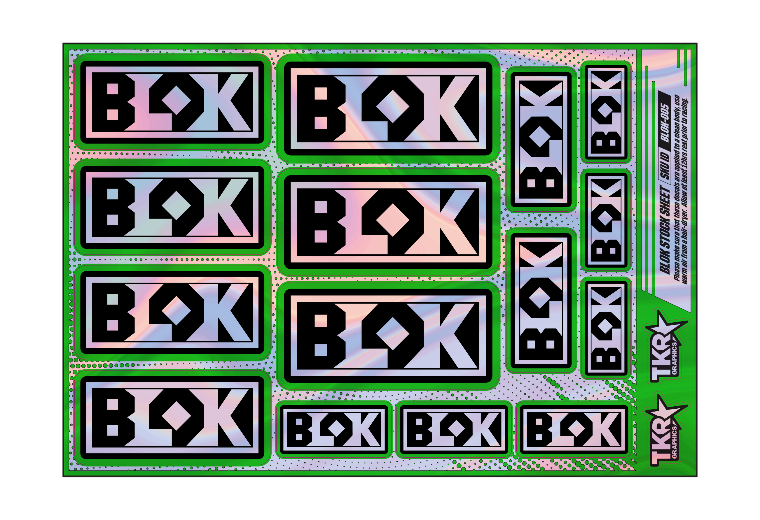 HOLOGRAPHIC BLOK A5 STOCK SHEET