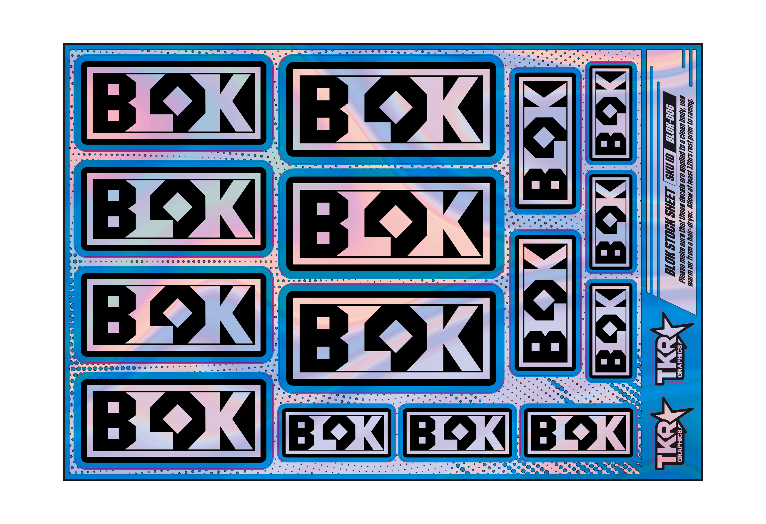 HOLOGRAPHIC BLOK A5 STOCK SHEET