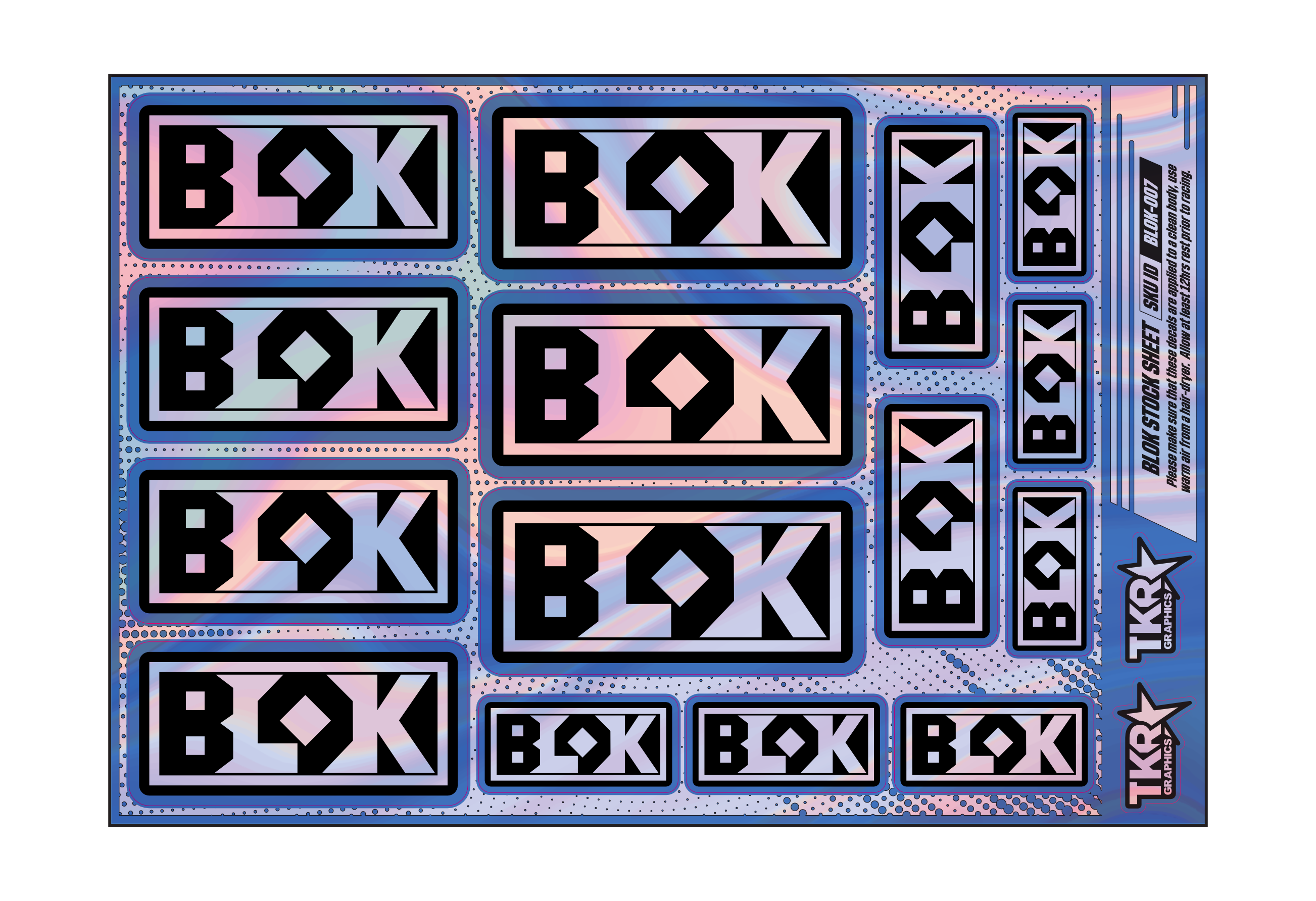 HOLOGRAPHIC BLOK A5 STOCK SHEET